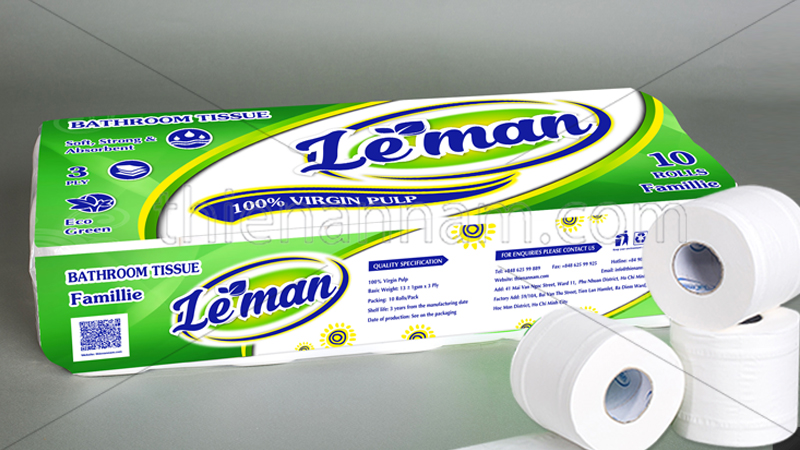 LEMAN 10 XANH LÁ 10 CUỘN/TÚI